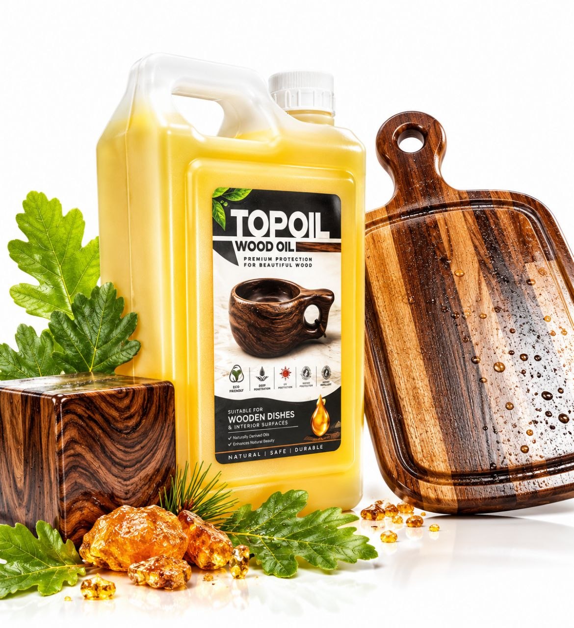 روغن محافظ چوب دو جزئی کد ۲۰۱ حجم ۴۸۰۰ میلی لیتر